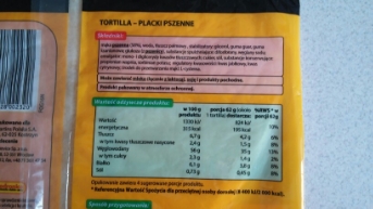 tortilla wraps danie express biedronka - ZdrowySzop