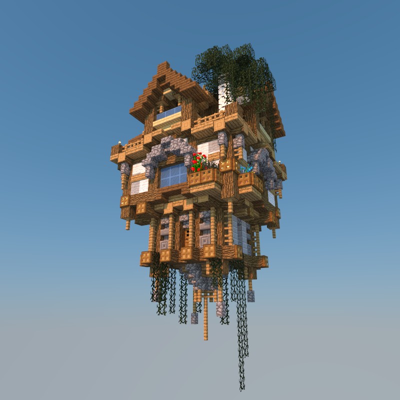 Latający dom Minecraft